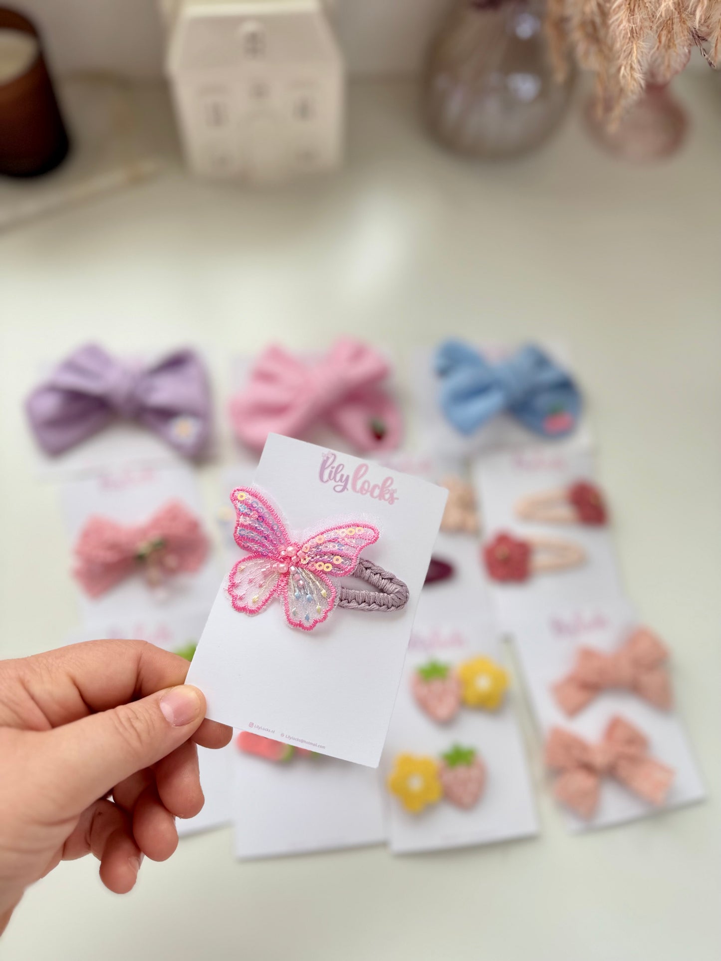 Speld I Pink Butterfly