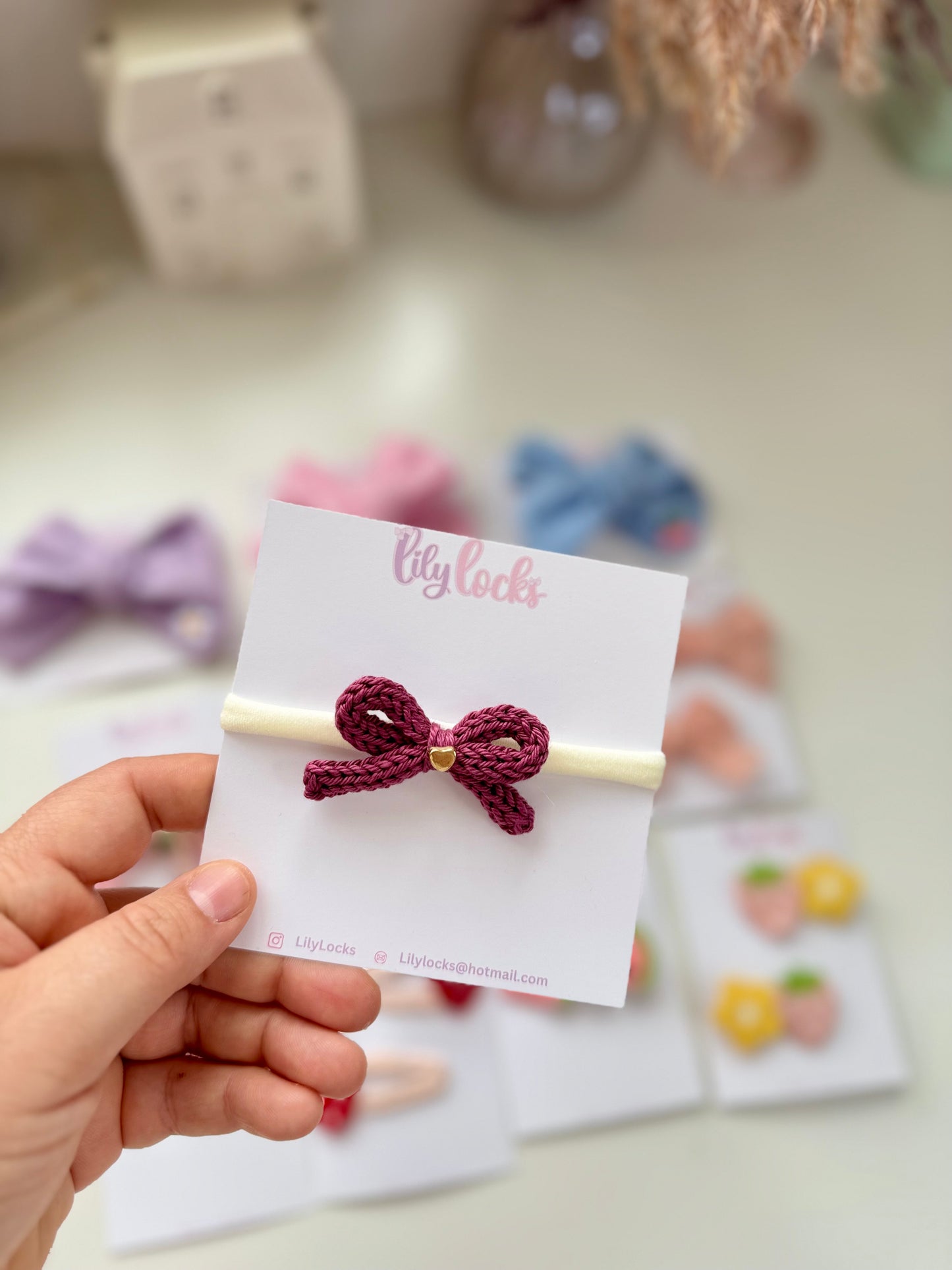 Hoofdband I Berry Bow