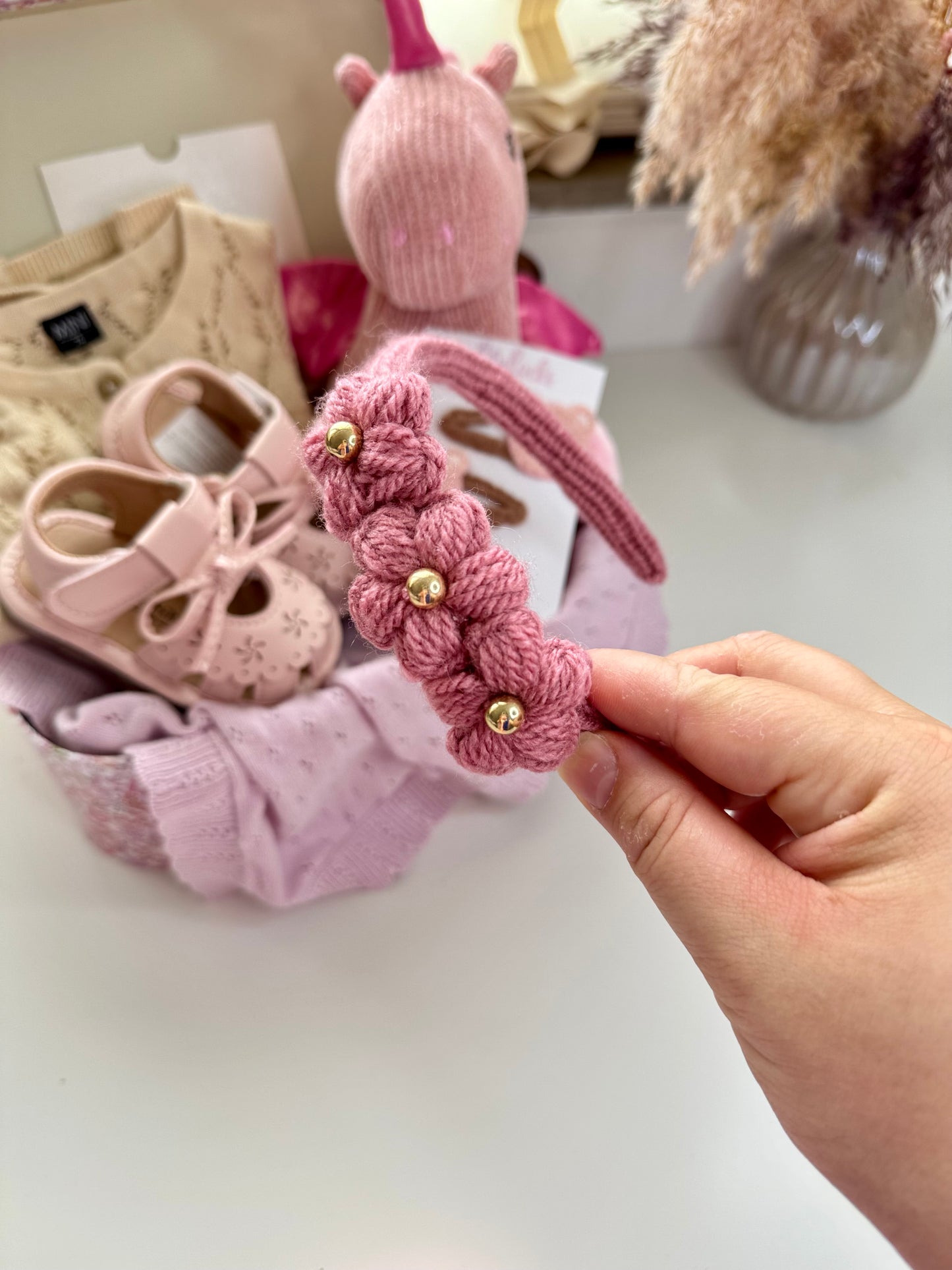 Hoofdband Fleur I Rose Dust