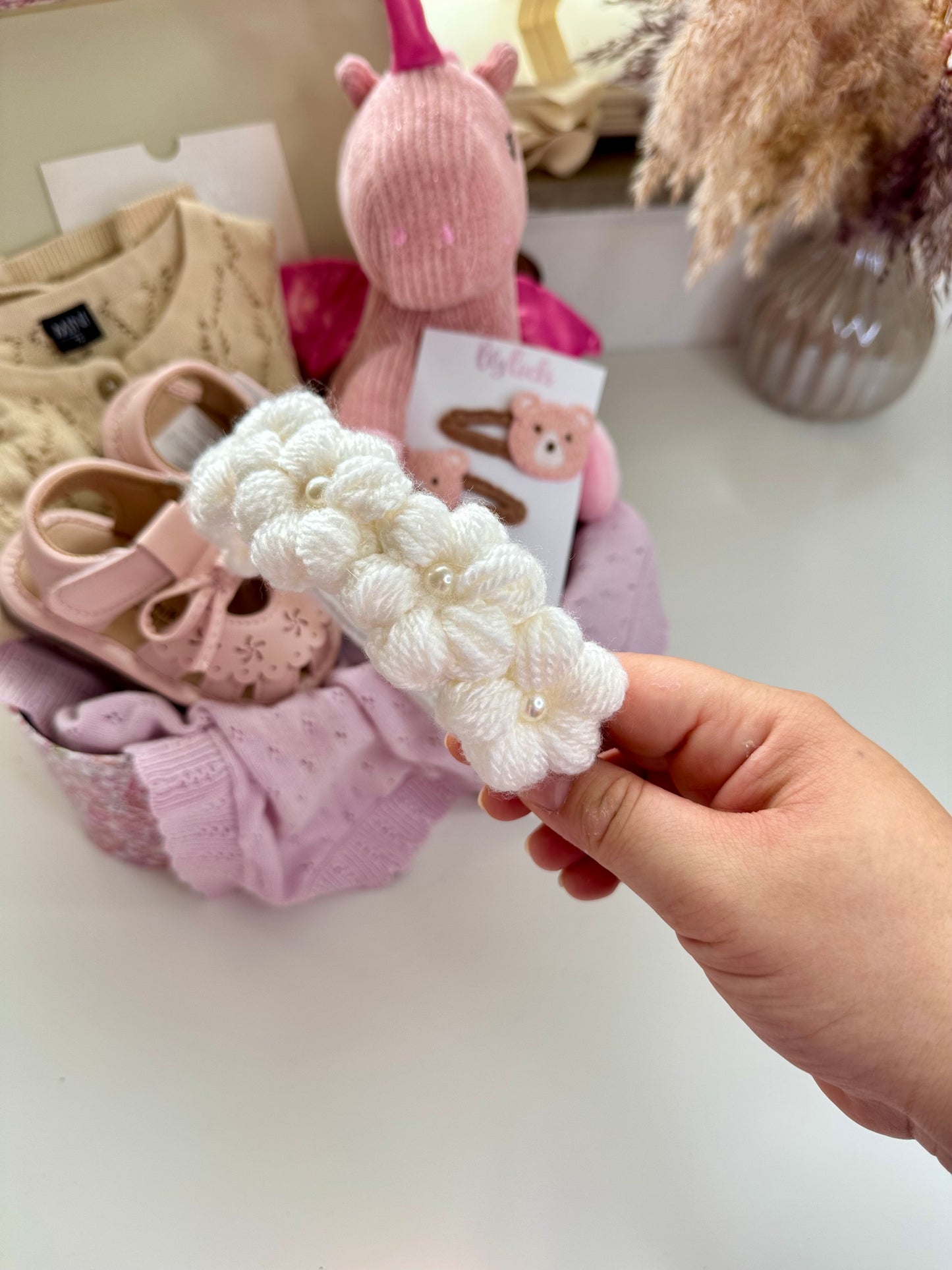 Hoofdband Fleur I Vanilla Cloud